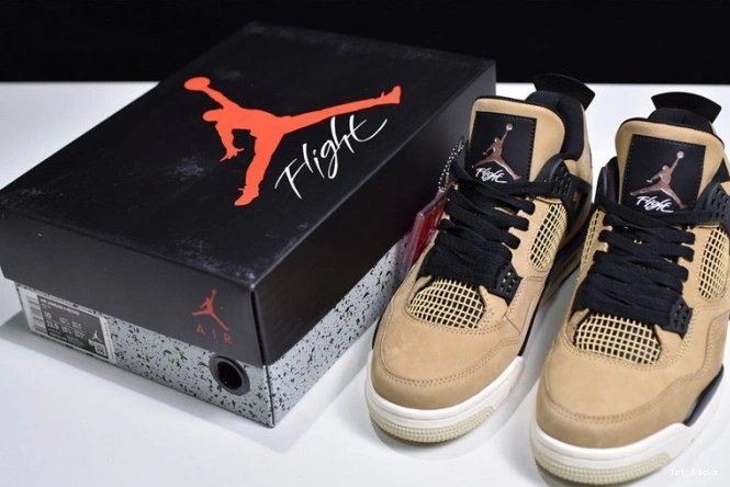 1st Kicks AQ9129- Air TopPick 1051 Mushroom Jordan 4 1125